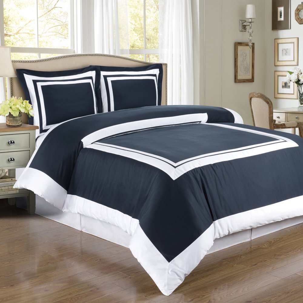 Luxury Soft Hotel 100 Cotton 300 Thread Count Duvet Cover Set King