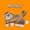 Brown, variant on Dog Chew Toy, Squeaky Crinkle Plush, 1 Pack Orange Patterned Stuffed Puppy Toy for Small Medium Dogs, Boredom Relief Interactive Training Teething Play for Indoor Pets