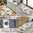 thumbnail image 6 of Beige Butterfly Pattern Kitchen Rug Mat,Kitchen Runner Rugs Non Skid Washable,Decorative Kitchen Floor Mats for Kitchen,Sink,Laundry,17"x47.2", 6 of 7