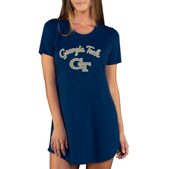 Women's Concepts Sport Navy Georgia Tech Yellow Jackets Marathon Nightshirt