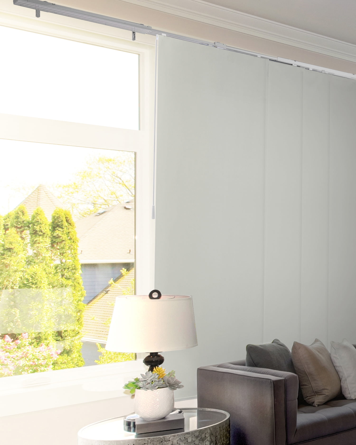 CHICOLOGY Blackout Adjustable Sliding Panel Track Blind