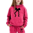 thumbnail image 4 of MuXiKeJi Clothes Kids Girl Winter Clothes Graphic Print Long Sleeve Fashionable Hoodie Pullover Tops and Pants Children Fall Winter Clothes, 4 of 4