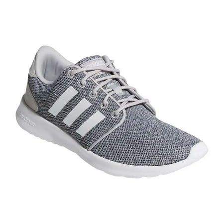 АDIDAS QT RACER LOW SNEAKERS TRAINERS SPORT WOMEN SHOES GREY/WHITE SIZE 10 NEW