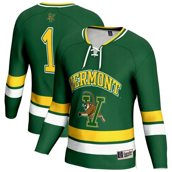 Unisex GameDay Greats Green Vermont Catamounts Lightweight Men's Hockey Fashion Jersey