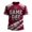 Wine #57, variant on Game Day Shirt for Men Football Season Print Striped Short Sleeve Crew Neck Sports Fan Graphic Jersey Army Green M