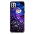 thumbnail image 1 of MUNDAZE Motorola One 5G Shockproof Clear Hybrid Protective Phone Case Spring Moon Night Lavender Flowers Floral Cover, 1 of 5