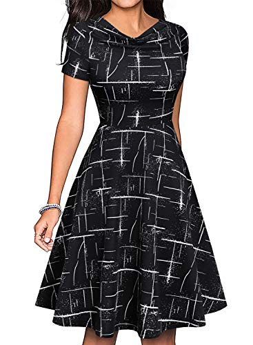 black and white striped vintage dress