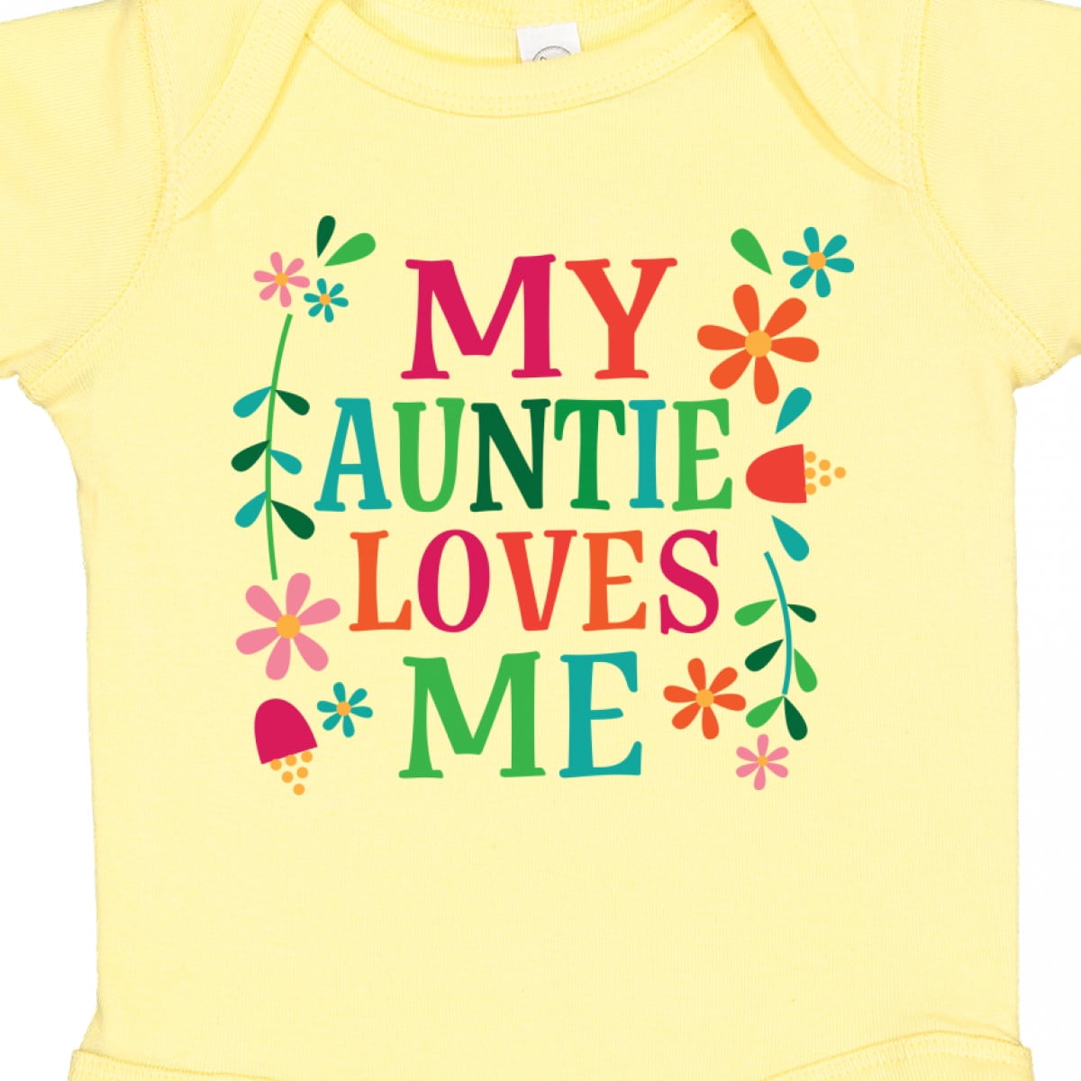 Inktastic My Auntie Loves Me Girls Girls Baby Bodysuit