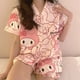 thumbnail image 4 of Sanrio-Pijama Kawaii de manga corta para mujer, ropa de casa con diseño de My Melody, Cinnamoroll, estilo informal, para verano, 4 of 4
