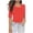 Red, variant on tarylea Womens Tops Elbow Length Sleeve Scoop Neck Slim Fitted T-Shirts Casual Stretch Summer Dailywear Tops