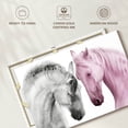 thumbnail image 6 of Elephant Stock Couple Of Horses Wall Art - Horizontal Canvas Wall Art - Living Room Wall Decor - Animal Canvas - Pink And White Decor - 39" x 26", 6 of 8