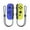 Blue&Yellow, variant on Supports NFC and Ring Fit Adventure Switch Wireless Controllers with Hand Strap Replacement Wireless Gamepad Joy-con (Purple&Green)