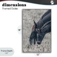 thumbnail image 4 of Stupell Industries Rustic Lodge New Graze Horses in Meadow Gray Framed Giclee Art, 12 x 18, by Nathan Larson, 4 of 8