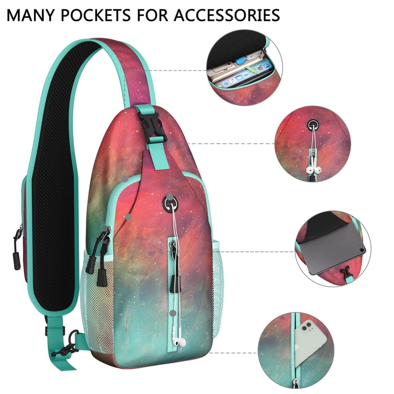 Retro Lemon Lover Sling Backpack with Fresh Yellow Fruit  display picture 3