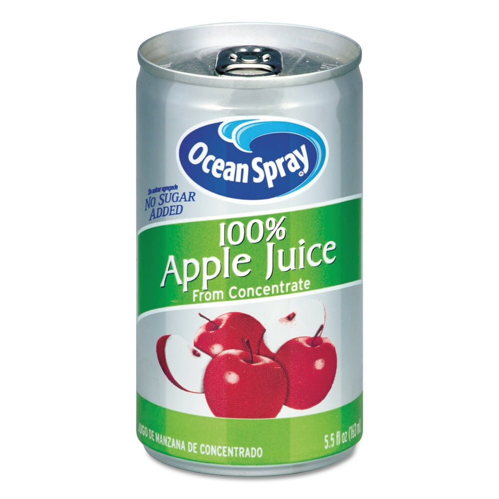 Ocean Spray 100 Juice, Apple, 5.5 oz Can