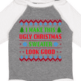 thumbnail image 4 of Inktastic I Make This Ugly Christmas Sweater Look Good Boys or Girls Long Sleeve Baby Bodysuit, 4 of 5