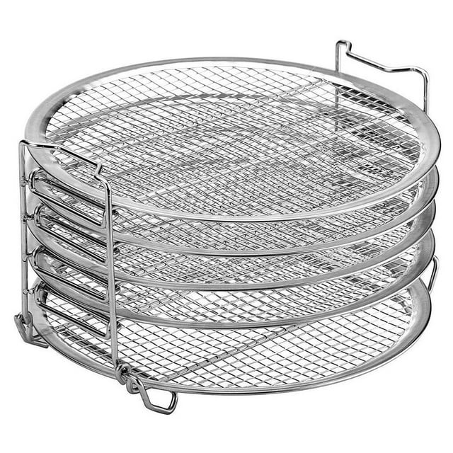 Stainless Steel Dehydrator Rack 5-layer Air Fryer Stand Rack 5-layer Pressure Cooker Accessories Replacement for Ninja Foodi