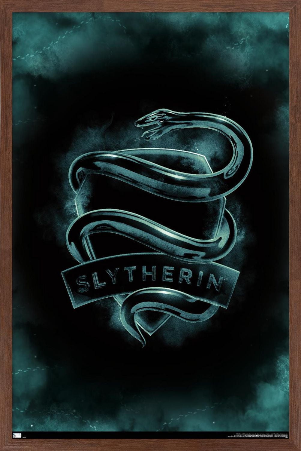 Harry Potter - Slytherin Crest Magic Wall Poster, 22.375" x 34"