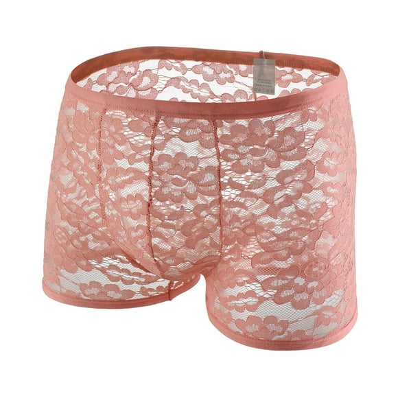 PMUYBHF Male Men's Underwear Thermal Shorts Men's Lace Thong Sex Panties Panties Transparent Men's T Pants Underwear Briefs Mens Briefs Underwear Black