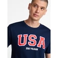 thumbnail image 4 of Americana Men's and Big Men's USA 250 Graphic Tee Shirt from Way to Celebrate, Sizes XS-3XLT, 4 of 5