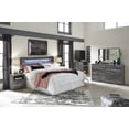 thumbnail image 3 of Bowery Hill King LED Panel Headboard in Smokey Gray, 3 of 4