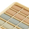 thumbnail image 3 of Foldable Storage Cubes Drawer Underwear Organizer Dividers， under Cabinet Organizer 20-Cell Fabric Storage Boxes for Lingerie,Socks,Ties, 3 of 7