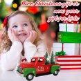thumbnail image 1 of Modelo de camión grande de coche, decoración navideña coleccionable para niños (camión grande), rojo y verde, 1 of 5