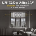 thumbnail image 3 of Craig Dual Window Fan with Reversible Airflow - Perfect Window Fans for Home Bedroom, Exhaust & Intake Options, Remote Controlled, 3 of 6