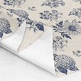 thumbnail image 3 of Erosebridal Navy Daisy Botanical Sketch Fabric by the Yard 2 Yards, Lily Of Valley Morning Glory Pattern Sewing Fabric, 3 of 7