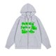 thumbnail image 1 of WILLBEST Sudaderas Hombre Sudadera con Capucha con Estampado De Letras para Hombre, Otoño/Invierno, Cárdigan, Abrigo Informal con Capucha Grande, 1 of 2