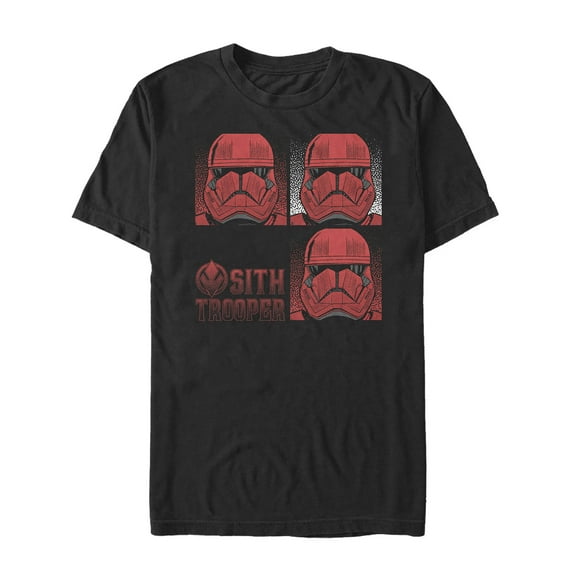 Men's Star Wars: The Rise of Skywalker Sith Trooper Panels  Graphic Tee Black Medium