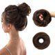 thumbnail image 1 of Isheeny Extensiones de moño desordenado 100% cabello humano Extensiones de moño marrón oscuro Pieza de cabello de moño desordenado para mujeres Perfecto para extensiones de cabello de moño desordenado, 1 of 1