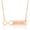 Rose Gold, variant on Personalized Infinity Necklace Name Plate Bar Necklace for Women