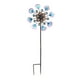 thumbnail image 2 of Girador de viento de metal morado - Decoración exterior de jardín de 26" con estaca • Arte de jardín resistente a la intemperie • Característica de césped en el patio, 2 of 6