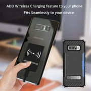 Wireless Charger Receiver, Nakedcellphone Qi Adapter Sticker for Micro USB Cell Phones (Android, Motorola, LG, Alcatel, etc)