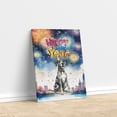 thumbnail image 3 of Happy New Year with Great Dane Fireworks Holiday Xmas Winter 2025 Vertical Matte Canvas Poster Danes Dog Lover Gifts Wall Art Home Decor - 00025, 3 of 5