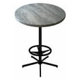 thumbnail image 2 of Indoor/Outdoor 42" Tall OD216 Black Table Base with 36" Diameter Indoor/Outdoor Black Steel Top by the Holland Bar Stool Co., 2 of 5