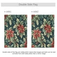 thumbnail image 4 of Yayeee Garden Flag 12"x18" Double Sided Outdoor Yard Lawn Holiday Decorations, Retro Christmas Poinsettia, 4 of 6