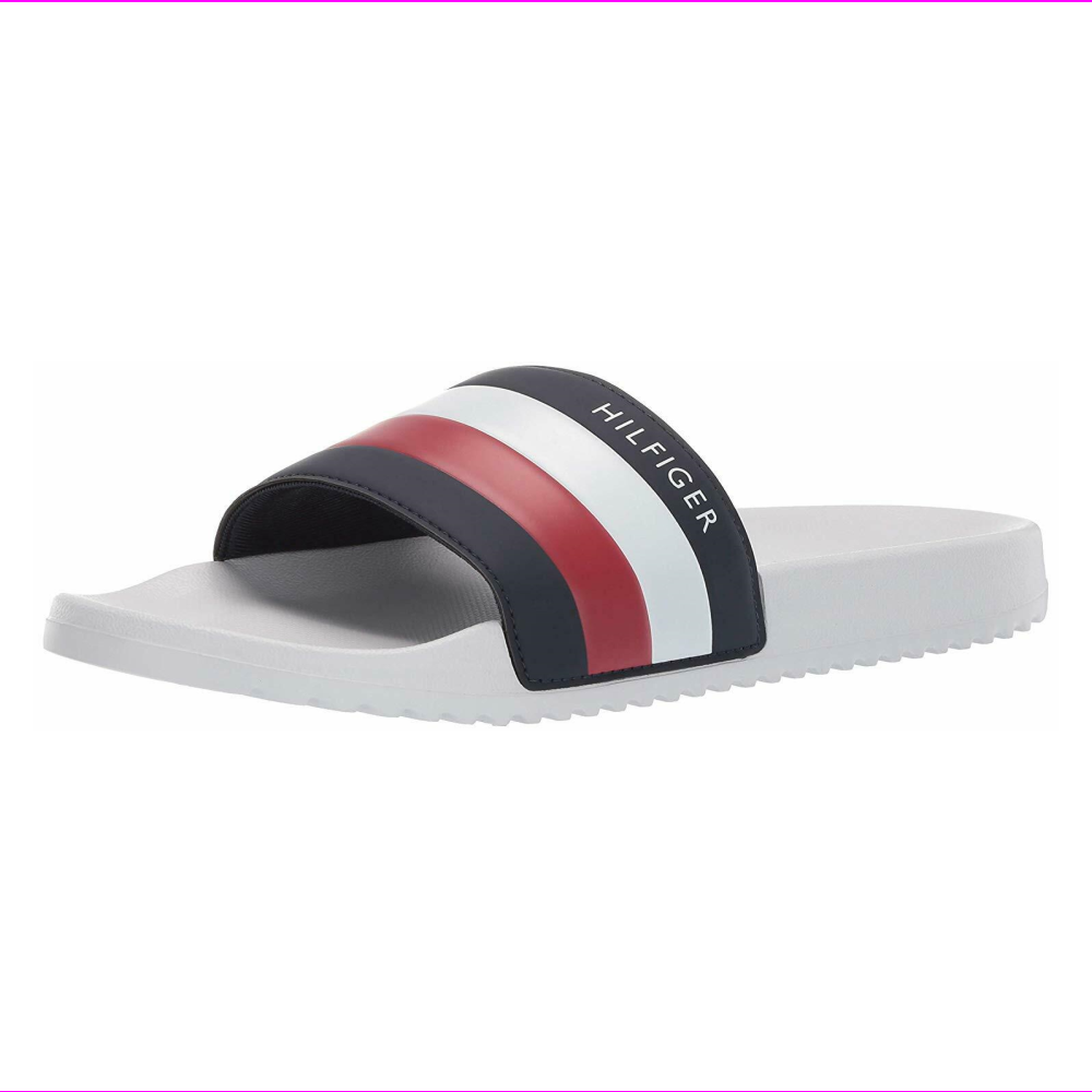 tommy hilfiger men's earthy slide sandal