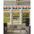 thumbnail image 2 of Navy Blue Abstract Art Curtain Valance for Windows/Living Room/Kitchen/Bathroom/Café, Short Rod Pocket Tier Curtain Window Treatment Panel Modern Art Geometric Aesthetics Topper Curtain 42''x18'', 2 of 6