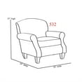 thumbnail image 2 of Southern Home Furnishings Sugarshack Navy Fabric Accent Chair in Blue, 2 of 2