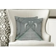 thumbnail image 4 of Ambesonne Grey Throw Pillow Cover 2 Pack, Corridor in Ship Space, 24", Green, 4 of 6