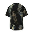 thumbnail image 2 of Gaeub Jellyfish Men's Lapel Short Sleeve Shirt, Relaxed Fit Shirt, Soft and Breathable for Outdoors Party Travel - XX-Large, 2 of 7