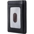 thumbnail image 2 of Travelambo Front Pocket Minimalist Leather Slim Wallet RFID Blocking Medium, 2 of 3