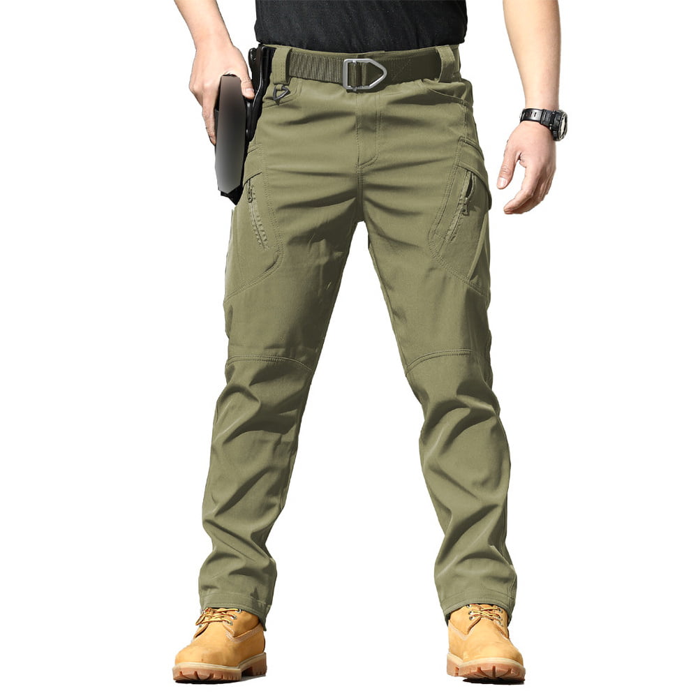 FEDTOSING Mens Casual Cargo Pants Outdoor Military Pants Army Tactical Pants for Men with 9 Pockets 