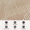 thumbnail image 6 of World Rug Gallery Contemporary Stripe Arch Design Area Rug - BROWN 2'x7', 6 of 9