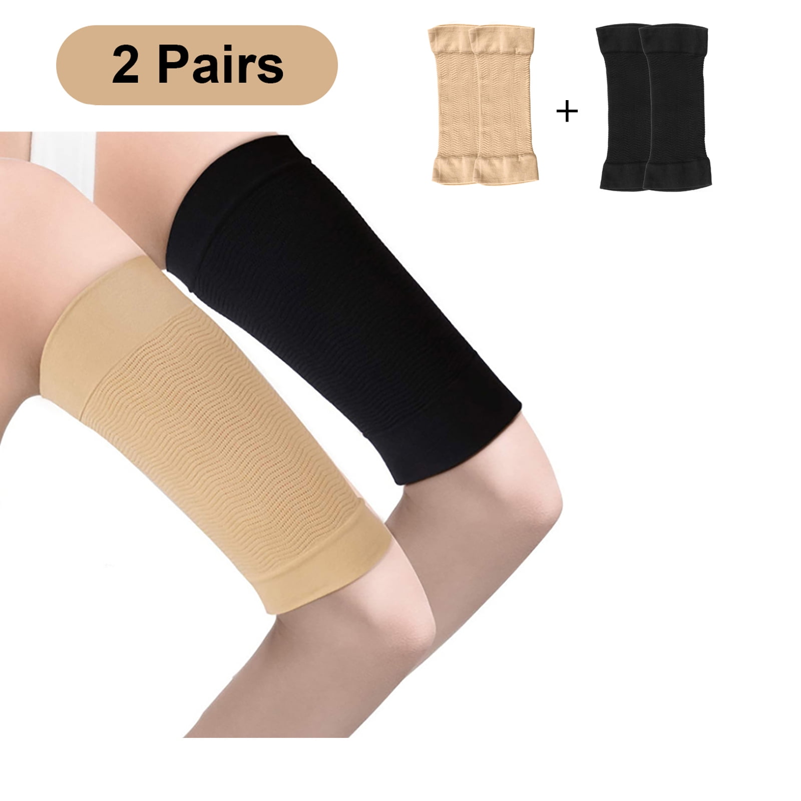 Tripumer 2 Pairs Arm Elastic Compression Arm Shapers Slimming Arm