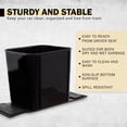thumbnail image 4 of Haussimple Car Trash Can Spill-Proof Garbage Bin Auto Interior Organizer with Stabilty Flap (Black), 4 of 11