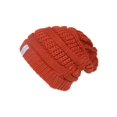 thumbnail image 1 of Crochet Knit Weave Beanie ( 2 PACK ), Orange, 1 of 2