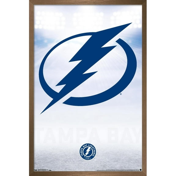 NHL Tampa Bay Lightning - Logo 17 Wall Poster, 22.375" x 34", Framed
